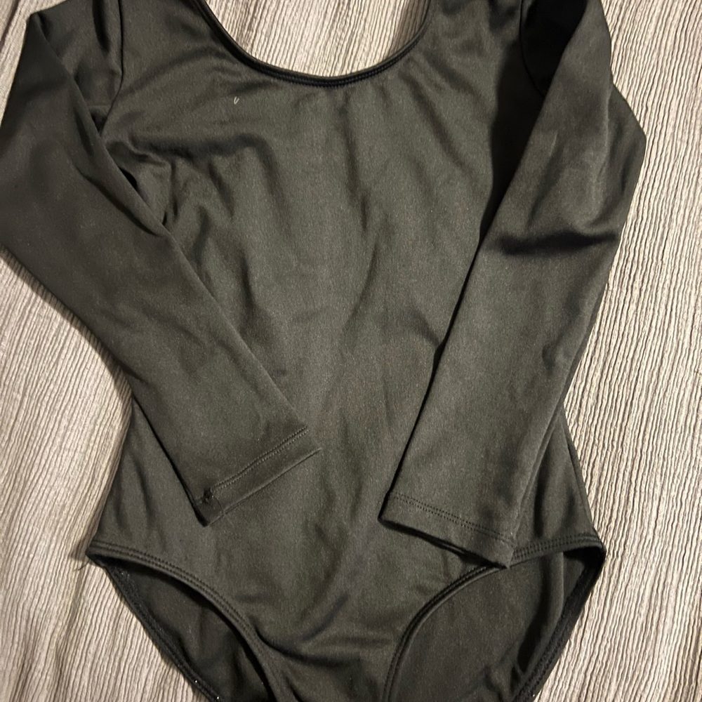 Black Kids One Piece Leotard